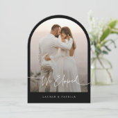 我々は駆け落ち式の駆け落結婚ち宣言 招待状 (スタンド正面)