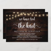 我々は駆け落ち素朴を結ん結婚だ 招待状 (正面/裏面)