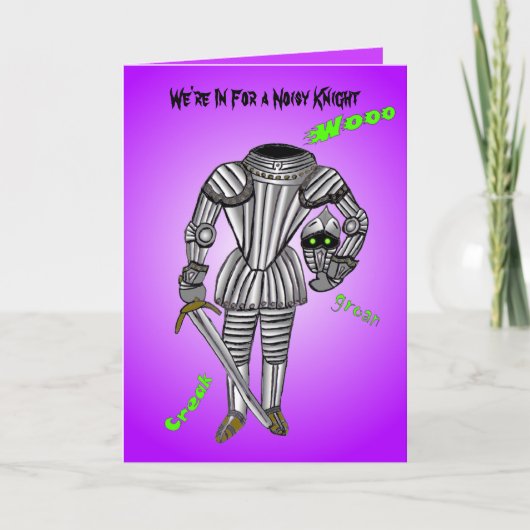我々は騒々しい騎士を求めている カード (正面)