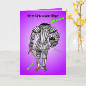 我々は騒々しい騎士を求めている カード (黄色い花)