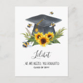 我々は騒いでいる!卒業式ギフトビーパーソナライズされたツ ポストカード (正面)