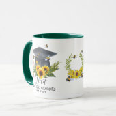 我々は騒いでいる！卒業式ギフトビーパーソナライズされたツ マグカップ (正面左)