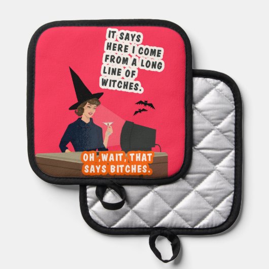 我々は魔女だ。 鍋敷き (正面/裏面)