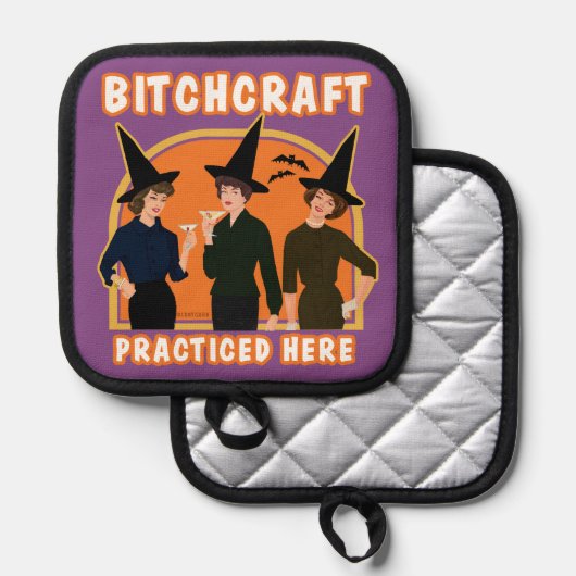 我々は魔女だ。 鍋敷き (正面/裏面)