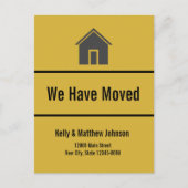 我々は黒と金ゴールドの動きを発表した 案内ポストカード (正面)