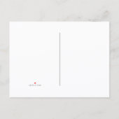 我々は黒と金ゴールドの動きを発表した 案内ポストカード (裏面)