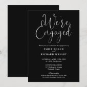 我々は黒婚約した白婚約パーティ 招待状 (正面/裏面)
