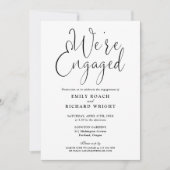 我々は黒婚約した白婚約パーティ 招待状 (正面)