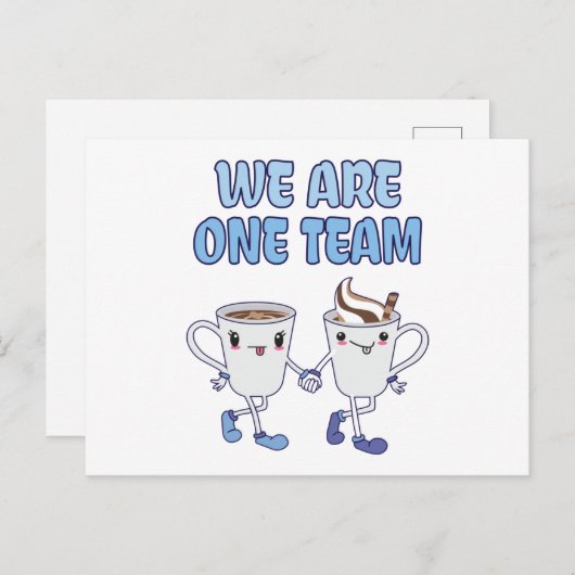 我々は1つのチームである ポストカード (正面/裏面)