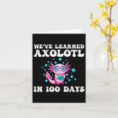 我々は100の学日の学校の先生でアクソロトルを持っている カード (黄色い花)