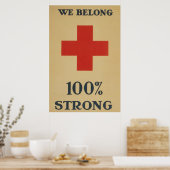 我々は100%強に属する – 赤十字 ポスター (キッチン)