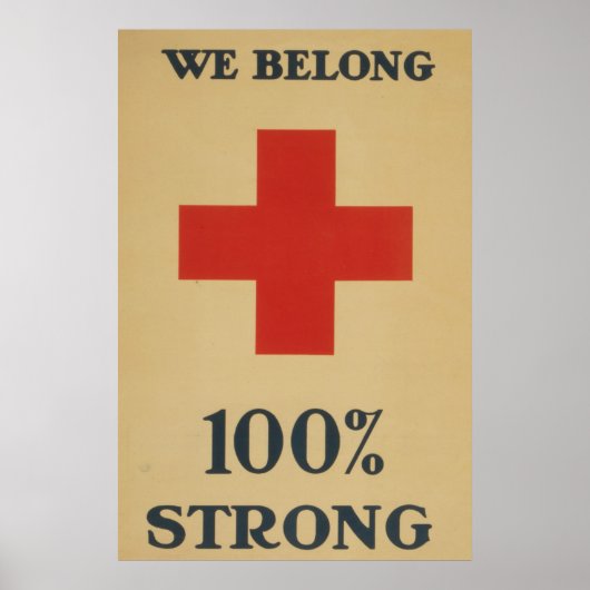 我々は100%強に属する – 赤十字 ポスター (正面)
