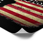 我々は1776シャツアメリカ国旗7月4日 ポスター (角)