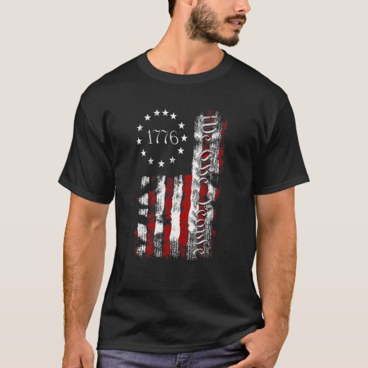 我々は1776年の愛国的なアメリカの独立 Tシャツ (正面)