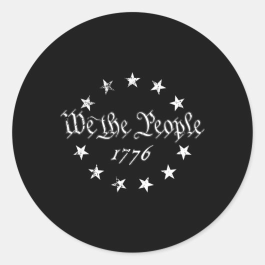 我々は1776年7月4日パットの人民ベッツィロス国旗 ラウンドシール (正面)