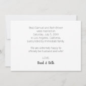 我々は3つの写真の発表を逃れた 案内状 (裏面)