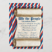 我々は7月4日のパーティの招待状 招待状 (正面/裏面)