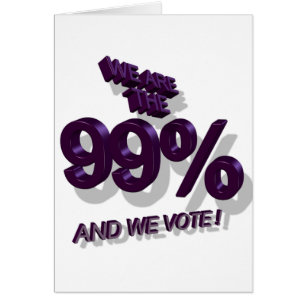 我々は99%であり、我々は投票!
