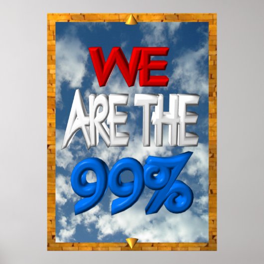 我々は99%の占領政策の看板である ポスター (正面)