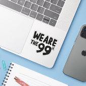 我々は99% シール (ノートパソコンとiPhone)