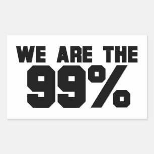 我々は99% 長方形シール