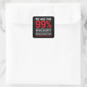 我々は99% - 99%occupy wall street スクエアシール (バッグ)