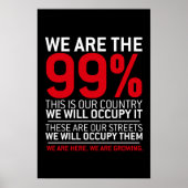 我々は99% - 99%occupy wall street ポスター (正面)