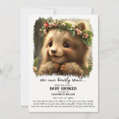 我々は(かろうじて)待つ男の赤ちゃんシャワー 招待状 (正面)