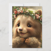 我々は(かろうじて)待つ男の赤ちゃんシャワー 招待状 (裏面)