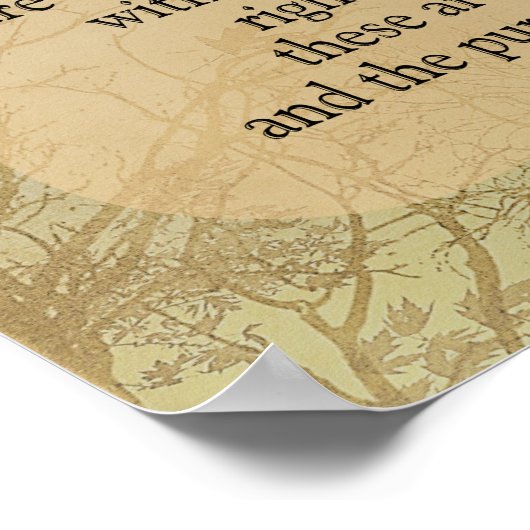 我々は、これらの真実を保持 – ジェファーソン引用文アートプリント ポスター (角)