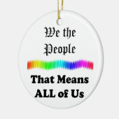 我々は…つまり我々全員を意味する セラミックオーナメント (左)