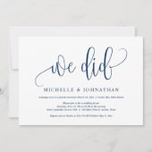 我々は、のエロ結婚ペメントパーティーお祝いインビタした 招待状 (正面)