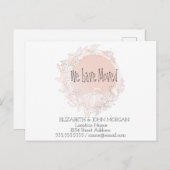 我々は、カボチャ、新しいアドレスを移動した 案内ポストカード (正面/裏面)