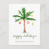 我々は、クリスマスボールパーム移動した 案内ポストカード (正面)