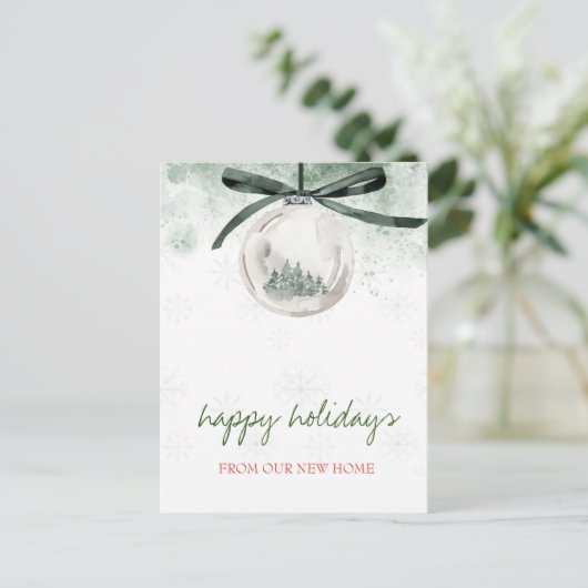 我々は、クリスマスボール松の木の休日に移動した 案内ポストカード (スタンド正面)