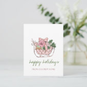 我々は、シックなピンクそりを移動した 案内ポストカード (スタンド正面)