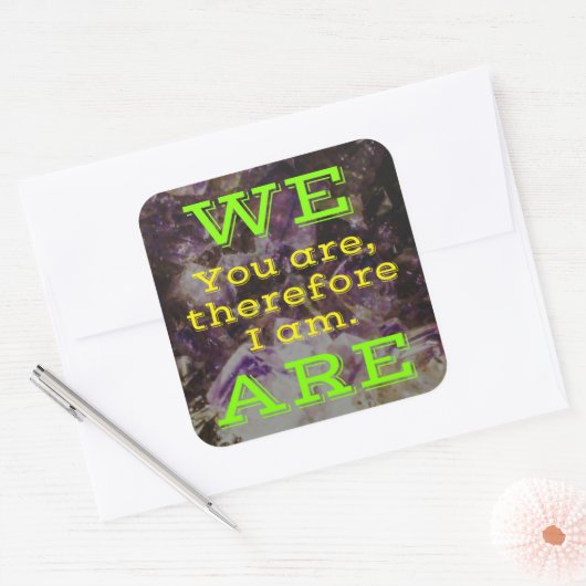 我々は スクエアシール (封筒)