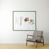 我々は、テディベアバルーンベビーシャワーを待つことができる タペストリー (インサイチュ(横))