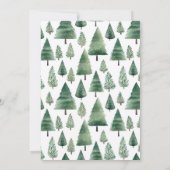 我々は、テディベア冬の赤ちゃんシャワーを待つことができる 招待状 (裏面)