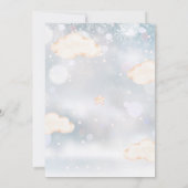 我々は、テディベア冬の赤ちゃんシャワーを待つことができる 招待状 (裏面)