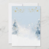 我々は、テディベア男の子の赤ちゃんシャワーを待つことができる 招待状 (裏面)