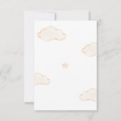 我々は、テディベア赤ちゃんシャワー詩を待つことができる サンキューカード (裏面)