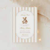 我々は、テディベア赤エレガントちゃんシャワーを待つことができる 招待状