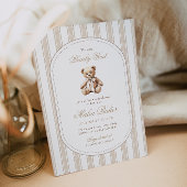 我々は、テディベア赤エレガントちゃんシャワーを待つことができる 招待状