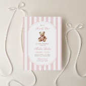 我々は、テディベア赤エレガントちゃんシャワーを待つことができる 招待状