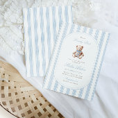 我々は、テディベア赤エレガントちゃんシャワーを待つことができる 招待状