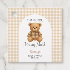 我々は、テディ赤ちゃんシャワーを待つことができる フェイバータグ