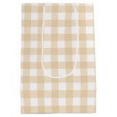 我々は、テディ赤ちゃんシャワーを待つことができる ミディアムペーパーバッグ (裏面)