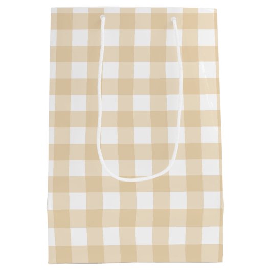 我々は、テディ赤ちゃんシャワーを待つことができる ミディアムペーパーバッグ (裏面)