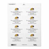 我々は、トラックをテーマにした新しい住所ラベルを移動 ラベル (フルシート)